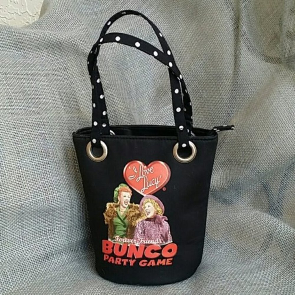 Vintage Bag Black I love Lucy Party Style Handbag
